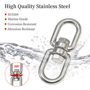 스테인레스 스틸 링 클립 후크 아연 합금 라운드 금속 클램프 키 백 지갑 핸드백 스냅 걸쇠 체인 회전 톤 아이 후크 - Product Image 4