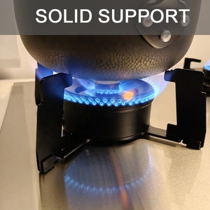 موقد غاز مدمج بسطح زجاجي وغطاء قلاب سحري، 5 شعلات عالية الطاقة - Product Image 5