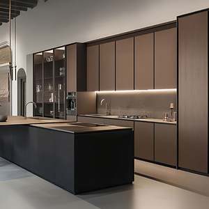 Meuble de salle à manger moderne de luxe, sur mesure, en bois, écologique, avec rangement pour salles à manger/salons, meuble multifonctionnel - Product Image 2