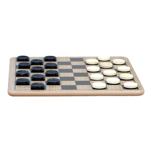 Set di Giochi da Tavolo 3 in 1 in Legno: Scacchi, Dama e Tris, Gioco di Strategia Multifunzione per Bambini, Adulti, Famiglia, Viaggi, Scuola, Regalo - Product Image 2