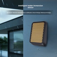 Capteur de pluie intelligent sans fil Affichage OLED Commutateur de télécommande Niveau d'eau Détection anormale Alarme Capteur d'immersion dans l'eau WiFi