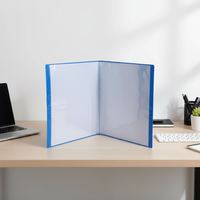 Carpeta de Archivos Transparente Impermeable con Logotipo Personalizado, Tamaño A4 FC, Cubierta de PP, 30 Bolsillos, para Documentos de Oficina