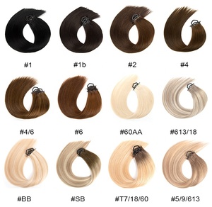 批发工厂价格优质扭结直微珠纬纱双拉人发延伸 - Product Image 6