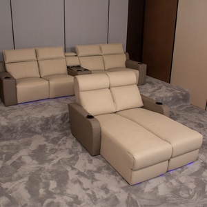 أريكة مسرح منزلي حديثة وفاخرة أريكة كرسي كهربائي مع منافذ USB - Product Image 4