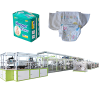 Niedriger Preis Gebrauchte Windel herstellungs maschine Preis Voll automatische Baby windel maschine für Klimmzug windel