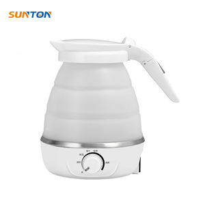 SUNTON best selling household office travel 0.6L portable silicone foldable <b>kettle</b> for tea coffee - Product Image 2