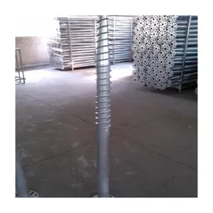 Custom High Quality Building Foundations Screw Solar Installation System Spiral Ground Pile PV Racking Accessories