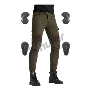 Jeans moto quatre saisons personnalisés pantalons d'équitation respirants pour hommes et femmes avec caractéristiques de prévention des chutes avec rembourrage - Product Image 1