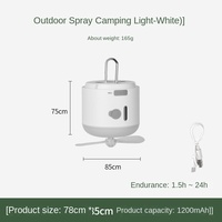 Multifunctionele campingventilatorlamp, oplaadbaar, lange batterijduur, buitenlamp, muggenwerend licht