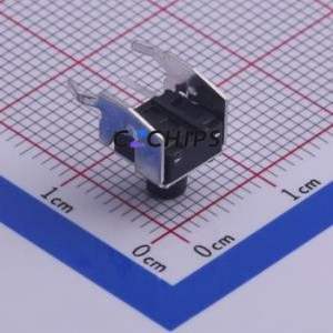TS-1002N-07026 Tactile Switch Through hole,6x7.5mm Switch Single Pole Single Throw Round Button Right Angle Insert 7.5mm - Product Image 2
