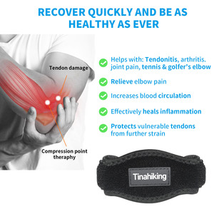 Supporto <span class=keywords><strong>per</strong></span> Gomito del Tennista <span class=keywords><strong>per</strong></span> Uomini e Donne, Sollievo dal Dolore <span class=keywords><strong>per</strong></span> Tendinite, Tennis, Golf, Fascia Regolabile <span class=keywords><strong>per</strong></span> Gomito con Cuscinetto di Compressione - Product Image 2