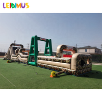 Bon marché Camo couleur militaire militaire gonflable Obstacle armée Boot Camp Camouflage défi parcours d'obstacles gonflable à vendre