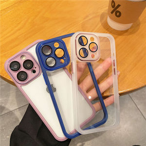 Custodia per telefono placcato metallo duro Tpu Pc di lusso per <span class=keywords><strong>iphone</strong></span> 11 12 13, per <span class=keywords><strong>iphone</strong></span> 13 custodia paraurti in metallo - Product Image 1