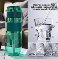 En Gros Bouteille d'Eau Filtrante Portable de 500 ml avec Filtre à Charbon Actif pour le Camping, la Randonnée, la Consommation et les Situations d'Urgence