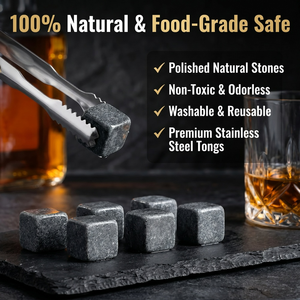 Coffret Cadeau Pierres à <span class=keywords><strong>Whisky</strong></span>, Meilleurs Cadeaux pour Hommes, Papa, Mari, Anniversaire, Cadeau d'Anniversaire, Ensemble de Verres à <span class=keywords><strong>Whisky</strong></span> - Product Image 3