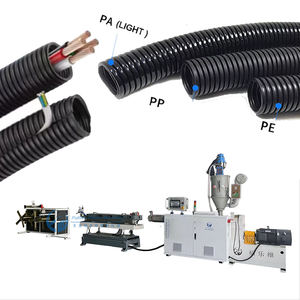 Nouvelle conception de machine à tube corrugué à paroi simple haute vitesse, personnalisation, contrôle PLC, économie d'énergie de 30%, extrudeuse de plastique - Product Image 1