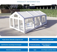 Tente bulle gonflable de luxe Da Niu en PVC, maison d'hôtes extérieure quatre saisons, imperméable, écologique, durable et portable