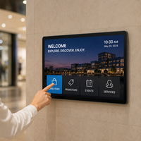 Affichage numérique sans fil AIYOS Flagship RK3588 SoC 24 pouces à fixation murale avec écran tactile capacitif et batterie en option