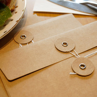 Portefeuille en papier de haute qualité avec boucle de fermeture, enveloppe classique romantique, emballage cadeau personnalisé avec logo, design et taille sur mesure