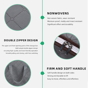 <b>Blanket</b> Bed Sheets Home Organizers Closet Toy Clothing Non Woven Fabric Storage Bags for Clothes Storage Organizer <b>Boxes</b> Bags - Product Image 3