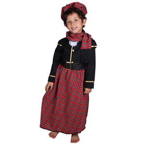 Carnaval Ecosse Outfit Kilt Sporran Traditionnel Rouge Treillis Halloween Costume Écossais Pour Enfants École Danses Performance - Product Image 2
