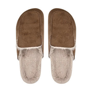 Mocassini da donna in <span class=keywords><strong>Micro</strong></span> camoscio muli in pelliccia sintetica foderata senza schienale <span class=keywords><strong>Slip</strong></span> on ballerine Casual a punta tonda - Product Image 5