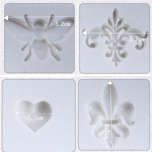 Moule en silicone multi-couronnes en forme de cœur pour clés, outil de décoration de gâteaux, pâte à <span class=keywords><strong>sucre</strong></span>, DIY pour la cuisine - Product Image 3