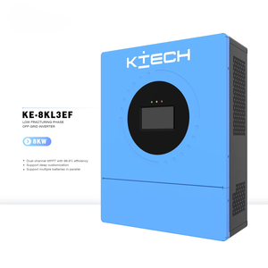 Onduleur Solaire Haute Puissance 8KW 10KW 12KW <span class=keywords><strong>Ktech</strong></span> Système Réseau Triphasé Efficacité 92% Entrée 95-275V Usage Domestique et Commercial IP54 - Product Image 1
