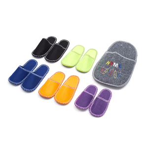 Chaussons d'intérieur en <span class=keywords><strong>feutre</strong></span> de haute qualité et bon marché en gros Nouveau design pour hôtel - Product Image 6