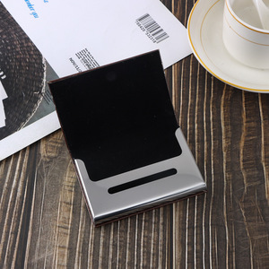 HF YZ-040 Hộp Đựng Thẻ Kinh Doanh Chống Trộm Sáng Tạo Đựng Thẻ Kinh Doanh Thẻ Thành Viên Chứng Minh Thư Thời Trang Hợp Kim Nhôm Nút - Product Image 3