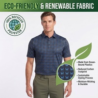 Kaos Polo Golf Pria Premium Daur Ulang Ramah Lingkungan Bahan Teknis Bernapas Model Modern Pakaian Atletik Berkelanjutan 2026