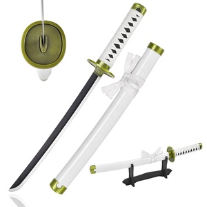 Miniespada Katana de una pieza de Anime japonés de 45cm personalizada, réplica de <span class=keywords><strong>arma</strong></span> de Roronao Zoro, Wado Ichimonji de hierro Real - Product Image 1