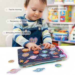 Livre d'autocollants silencieux pour enfants fait à la main pour l'apprentissage précoce <span class=keywords><strong>Maria</strong></span> <span class=keywords><strong>Montessori</strong></span>-inspiré pour unisexe 2-4 ans ensemble <span class=keywords><strong>de</strong></span> papier - Product Image 2