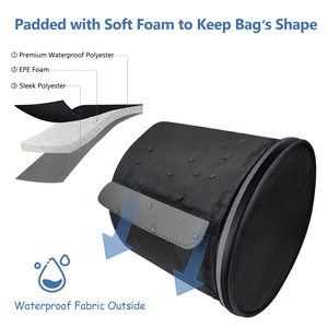 Porte-papier toilette suspendu imperméable, sac de rangement portable et pliable pour rouleaux de papier avec sangle réglable pour mur, voiture, camping - Product Image 5