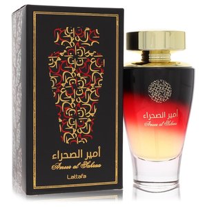 UD2สำหรับ lattafa ameer Al sahraa unisex Eau de Parfum Spray 3.4ออนซ์กลิ่นวู้ดดี้กับกลิ่นมะลิโน๊ตครีมสำหรับผู้ชาย