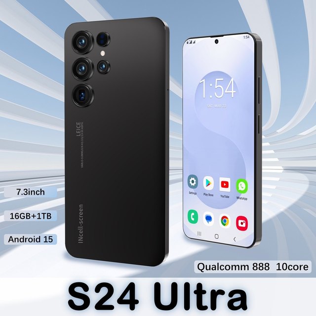 Feature-Rich Device 2026 S24 ultra 5G Smartphones for S24 ultra 16GB+1TB 5G Dual SIM Cellphone 7.3 Inch Full Screen Mobile Phone