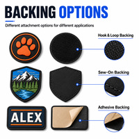 Écusson en caoutchouc imperméable personnalisé pour chapeaux, sacs, vestes – Logo 3D en relief avec fixation auto-agrippante – Badge souple – Patch PVC personnalisé en usine