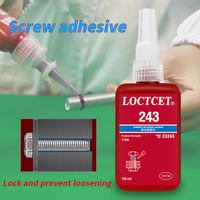 LOCTCET 243 Bloqueur-filet Résistance moyenne Primer-less Threadlocker Agent de blocage du filetage Adhésif instantané Adhésif époxy