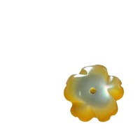 [A03] Fleur de coquillage 8mm jaune, support de fleur en coquille, broche, accessoires en gros, épingle à cheveux, accessoires pour cheveux