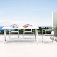 Chaise de café à prix avantageux, résistante aux UV, en rotin tressé, pour l'extérieur, mobilier de jardin pour patio