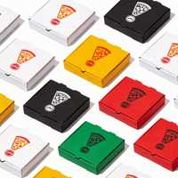 Boîtes à pizza brunes vierges personnalisées en carton ondulé