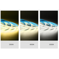 Cob Smart blanc/blanc chaud LED bande lumineuse IP67 étanche solide Silicone USB connectivité commande vocale pour paysage cuivre