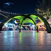 Système modulaire de stands d'exposition, tentes dôme gonflables, chapiteaux, tentes géantes publicitaires gonflables en forme d'araignée avec éclairage LED