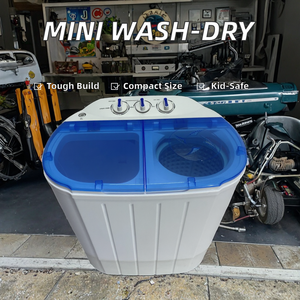 Portable <strong>Mini</strong> Home Electric Washing Machine <strong>Mini</strong> Style with Plastic <strong>Spin</strong> <strong>Dryer</strong> - Product Image 2