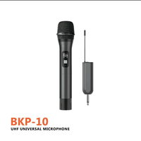 Microphone dynamique UHF Micro d'enregistrement de studio Plug-play professionnel sans fil pro double bruit de microphone