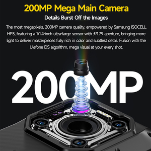 <span class=keywords><strong>Ulefone</strong></span> Armor 26อัลตร้าวอล์คกี้ทอล์คกี้5G, สมาร์ทโฟนกันน้ำทนทาน120W 15600mAh 200MP + 64MP + 50MP NFC แรมสูงสุด24GB + ROM512GB - Product Image 5