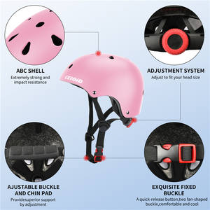 Casco de Ciclismo y Patinaje para Niños, Diseño OEM/ODM, Material ABS de Alta Calidad, Color Rojo - Product Image 6