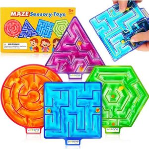 Adult Office Noiseless Maze Decompression Toy Portable Multi-track Bead Fidget Toy <b>Desk</b> Anti-Anxiety Stress Relief Toy - Product Image 1