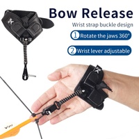 SPG Bow Release Archery : Ensemble d'accessoires pour arcs composés, déclencheurs de poignet réglables professionnels pour la chasse, pince de préhension, calibre D-Loop