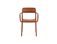 Chaise de salle à manger en plastique empilable de style briques, pour usage domestique et extérieur, vente en gros